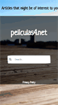 Mobile Screenshot of peliculas4.net